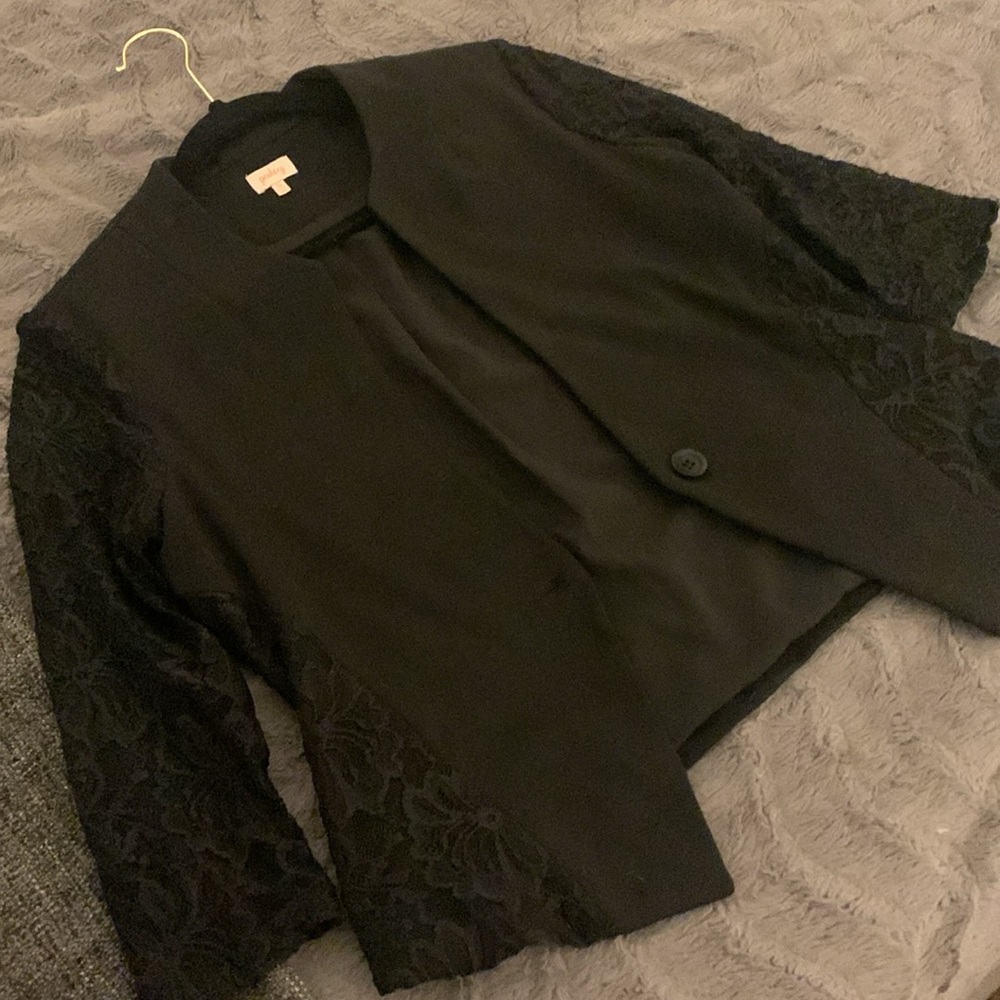Black lace blazer size S